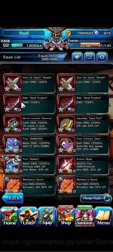 Grand Summoners Accounts Global|Rank 92|Fresh Story+Side|Ready Gacha 915 CC image 11