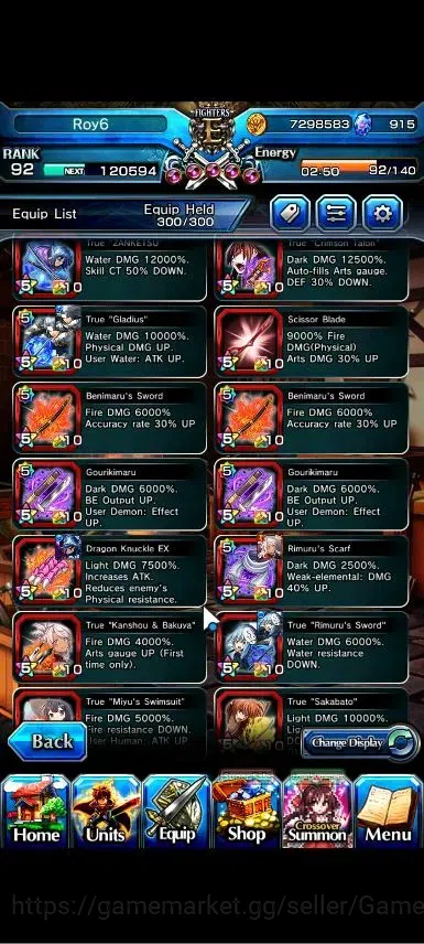 Grand Summoners Accounts Global|Rank 92|Fresh Story+Side|Ready Gacha 915 CC image 12