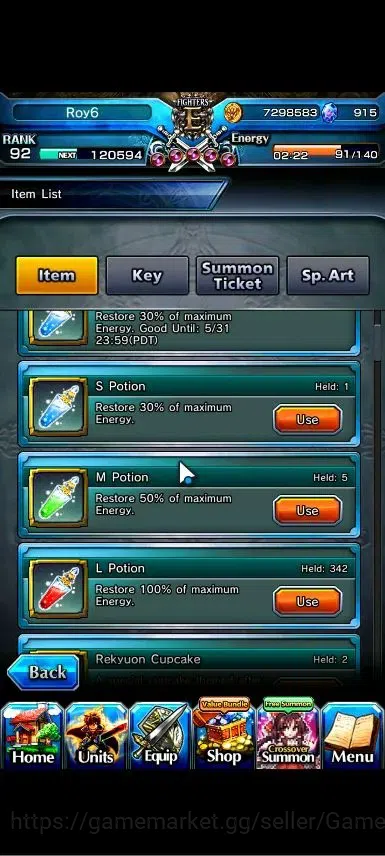 Grand Summoners Accounts Global|Rank 92|Fresh Story+Side|Ready Gacha 915 CC image 2