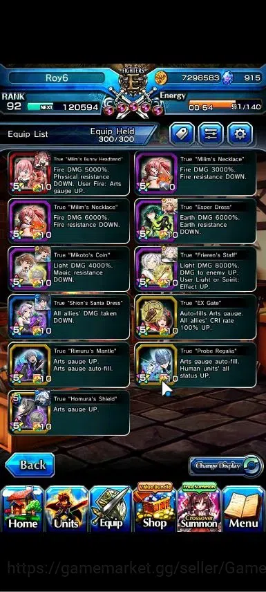 Grand Summoners Accounts Global|Rank 92|Fresh Story+Side|Ready Gacha 915 CC image 6