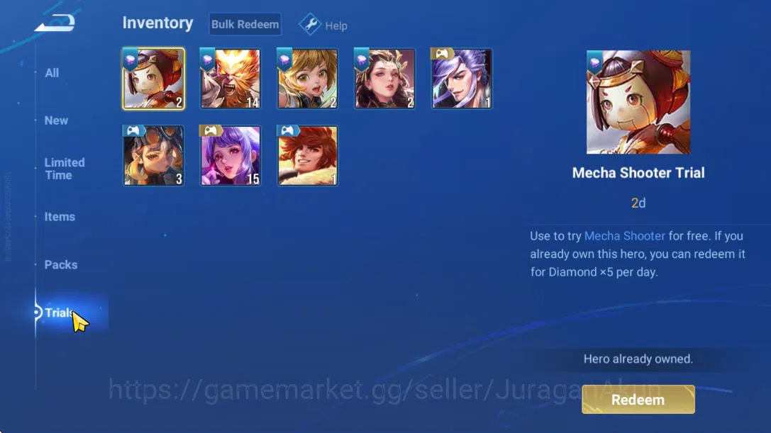Honor of Kings Accounts Hero 60 Skin 47|KIC Luna,Consort Yu (Legend),Lady  image 17
