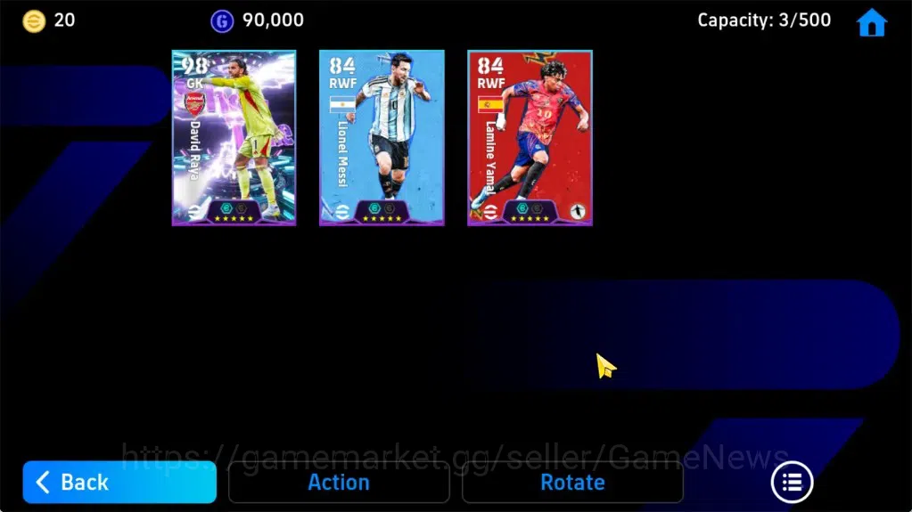 eFootball Accounts Android|ShowTime David Raya,TFFC26 Lionel Messi,La image 5