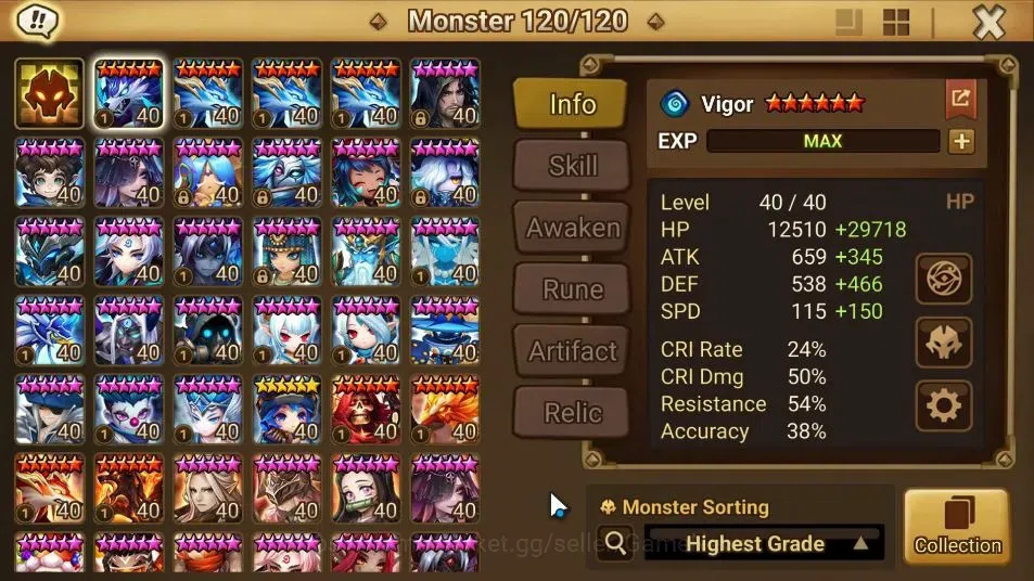 Summoners War: Sky Arena Accounts ASIA Lv100|2 LD[Jackson,Frederic]|60 Total NB5[Leo image 8