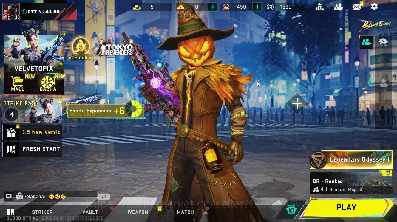 Blood Strike Accounts ASIA|Collab BLEACH Ethan-Byakuya|+VOLT-Halloween,A image 1