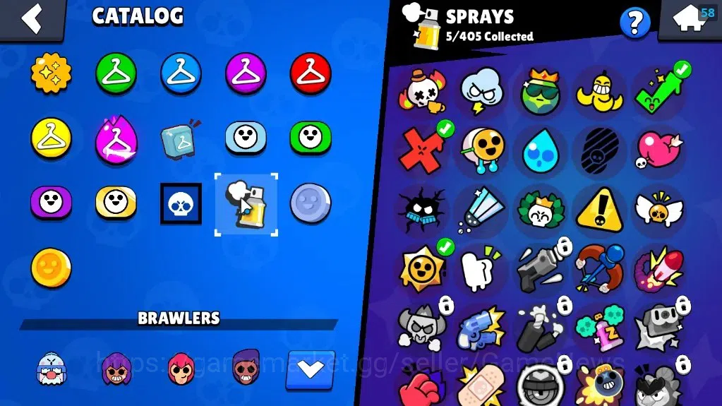 Brawl Stars Accounts 1912 Trophy|5k Blings|22 Brawlers 1 MaxLvl Full Buffies Edgar|4 Skins|1 Legendary Void Amber,1 Epic 17