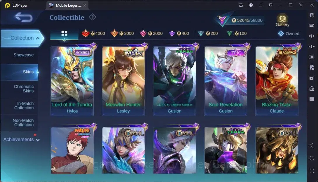 Mobile Legends: Bang Bang Accounts Global|Hero 85|Skin 253|Renowned|Sanrio Floryn|KOF image 10