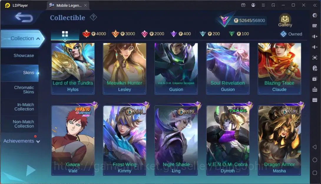 Mobile Legends: Bang Bang Accounts Global|Hero 85|Skin 253|Renowned|Sanrio Floryn|KOF image 11