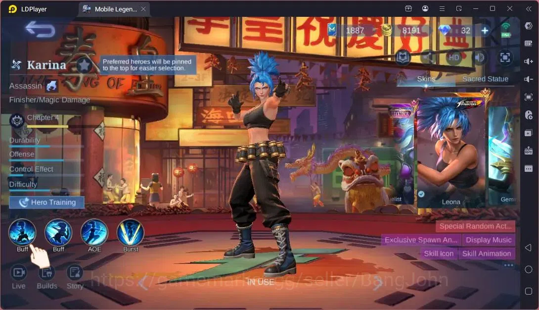 Mobile Legends: Bang Bang Accounts Global|Hero 85|Skin 253|Renowned|Sanrio Floryn|KOF image 16