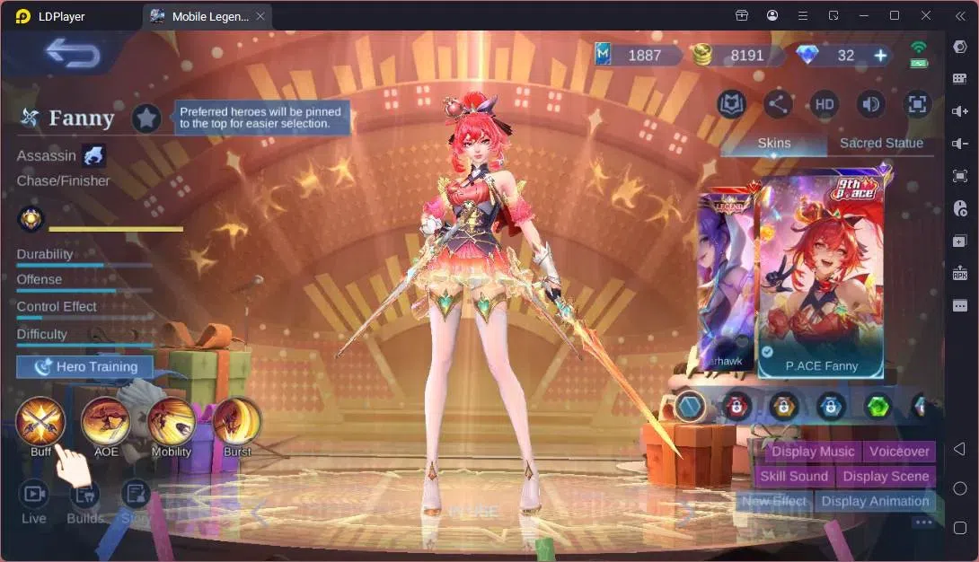 Mobile Legends: Bang Bang Accounts Global|Hero 85|Skin 253|Renowned|Sanrio Floryn|KOF image 19