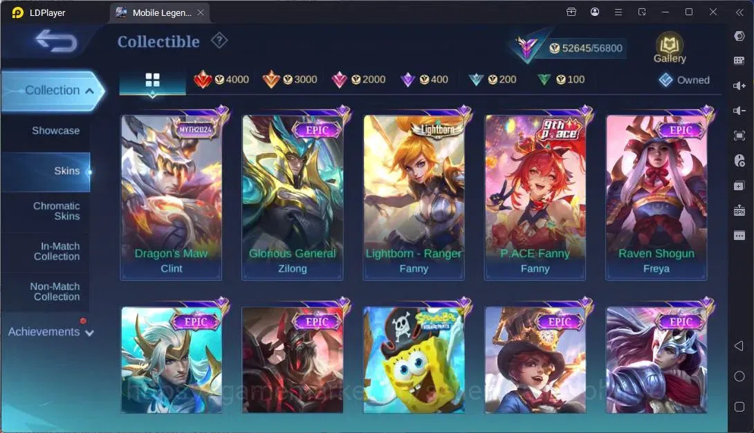 Mobile Legends: Bang Bang Accounts Global|Hero 85|Skin 253|Renowned|Sanrio Floryn|KOF image 8