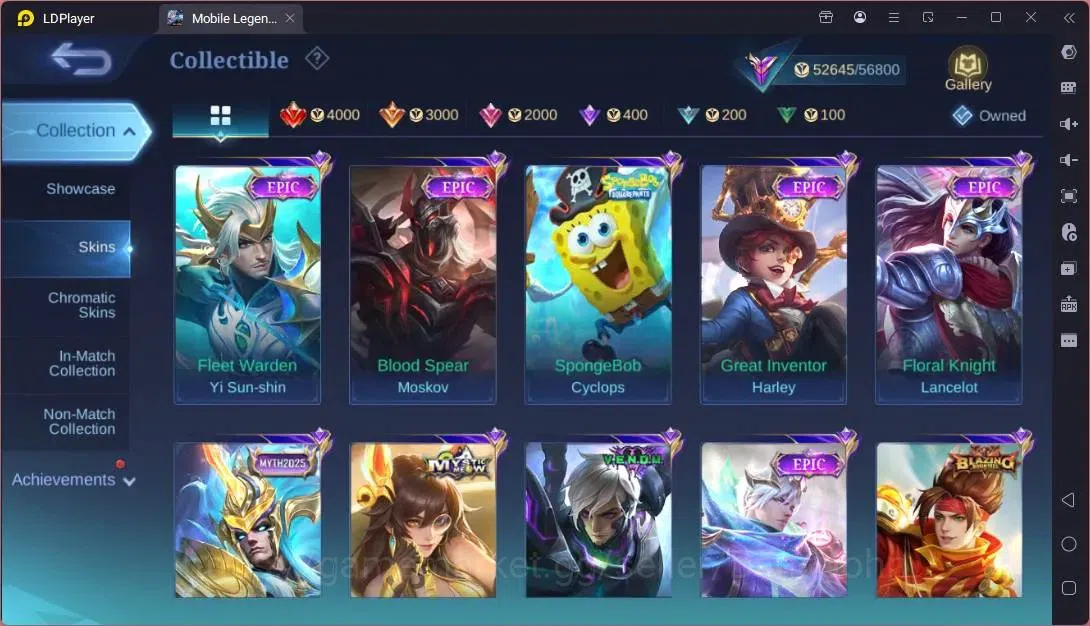 Mobile Legends: Bang Bang Accounts Global|Hero 85|Skin 253|Renowned|Sanrio Floryn|KOF image 9