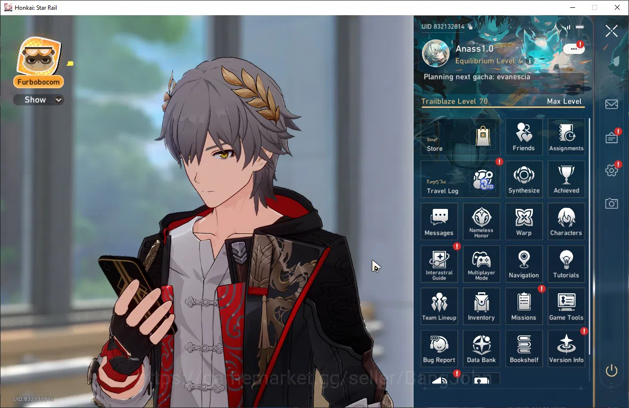 Honkai Star Rail Accounts [ASIA] TL70 | 22 Ltd | 17 LC | Prime Team: Anaxa + image 2