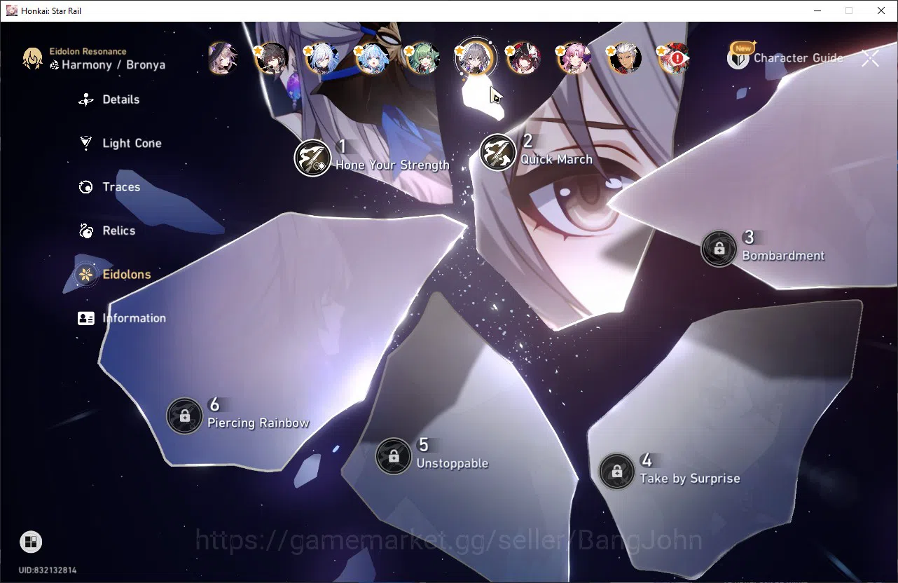 Honkai Star Rail Accounts [ASIA] TL70 | 22 Ltd | 17 LC | Prime Team: Anaxa + image 7