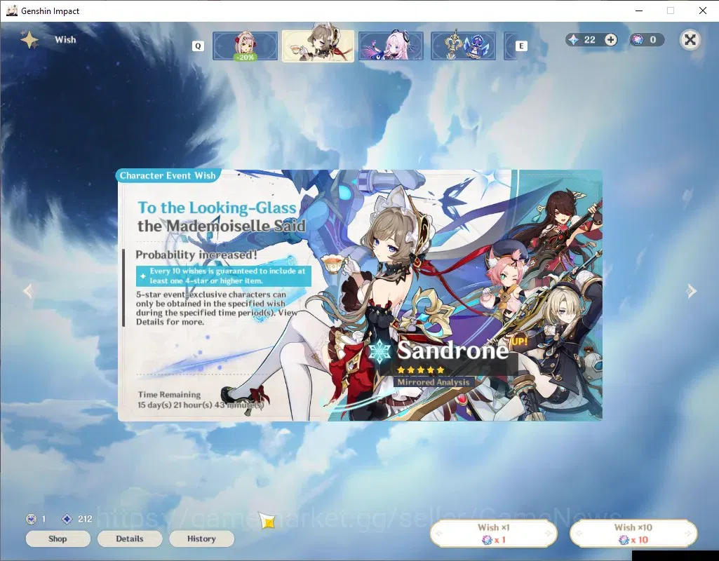 Genshin Impact Accounts ASIA|AR 55|Rate On|5 Limited + 3 (*5 Weapon)|Furin image 12