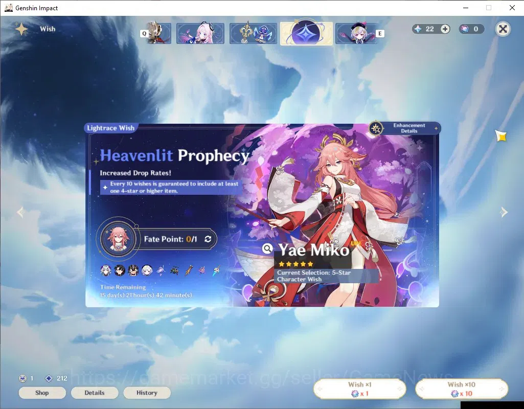 Genshin Impact Accounts ASIA|AR 55|Rate On|5 Limited + 3 (*5 Weapon)|Furin image 16