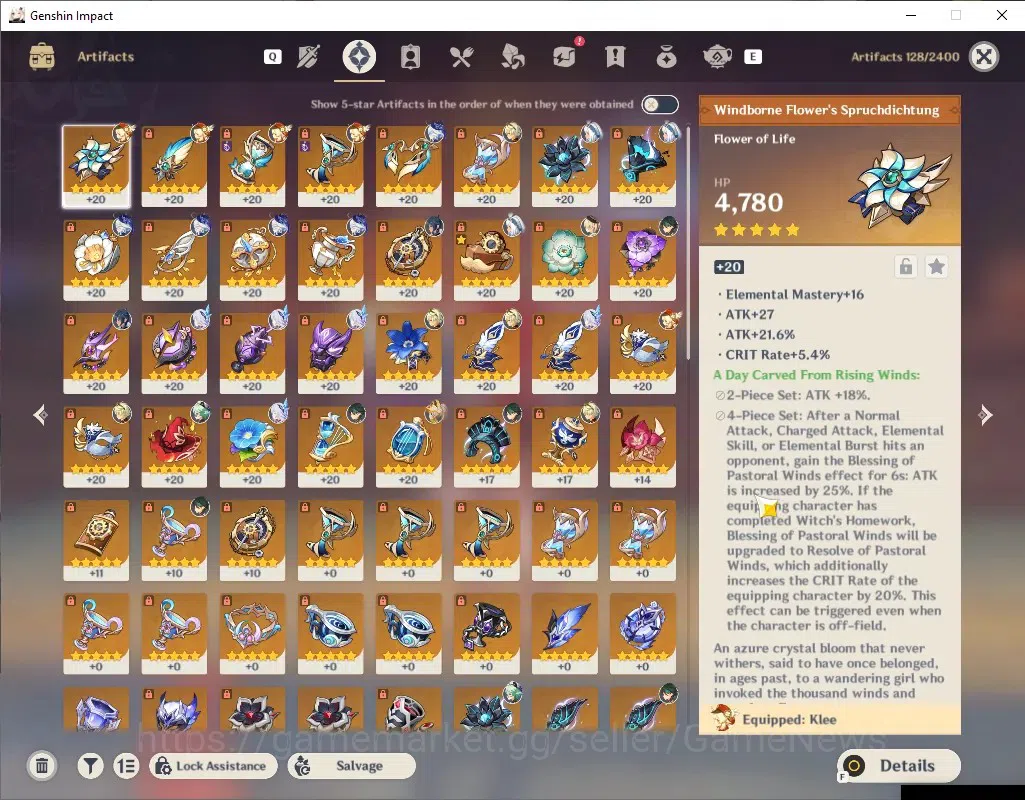 Genshin Impact Accounts ASIA|AR 55|Rate On|5 Limited + 3 (*5 Weapon)|Furin image 6