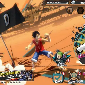 One Piece Bounty Rush High-End Global | EX 2 | PR 2 | Monkey D luffy Lv.89, STE V image 1