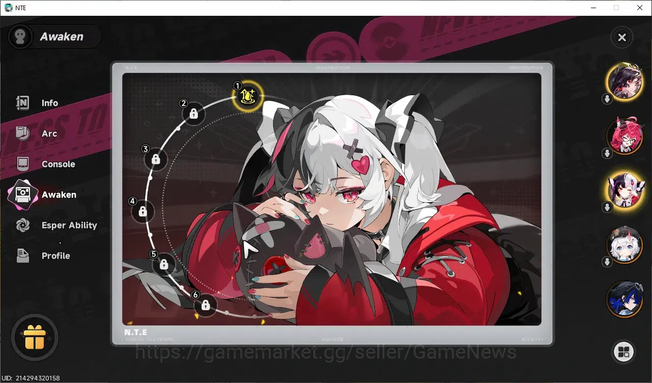 Neverness to Everness Accounts GLOBAL ASIA|HL44|TL23|10 SSR 3 Limited [LacrimosaA image 4