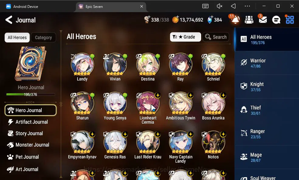 Epic Seven Accounts ASIA Unverif|20 ML(BArunka,Notos,LOTScales,etc)+Ri image 11