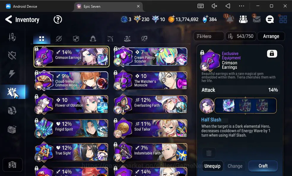 Epic Seven Accounts ASIA Unverif|20 ML(BArunka,Notos,LOTScales,etc)+Ri image 17