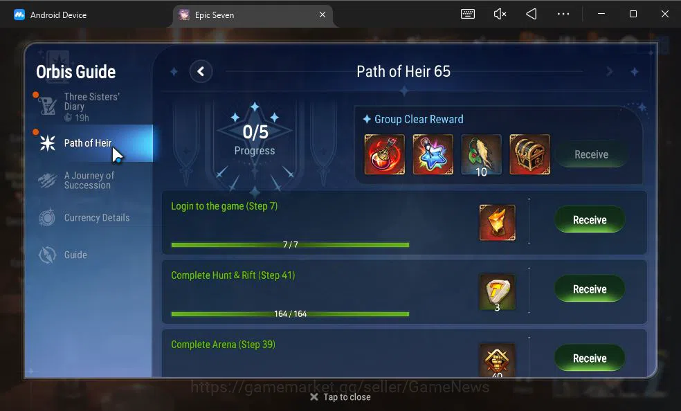 Epic Seven Accounts ASIA Unverif|20 ML(BArunka,Notos,LOTScales,etc)+Ri image 4