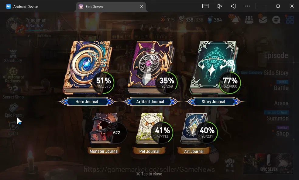 Epic Seven Accounts ASIA Unverif|20 ML(BArunka,Notos,LOTScales,etc)+Ri image 7