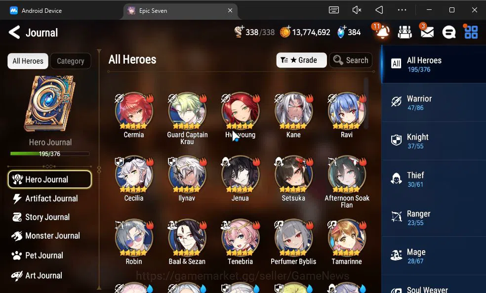 Epic Seven Accounts ASIA Unverif|20 ML(BArunka,Notos,LOTScales,etc)+Ri image 8