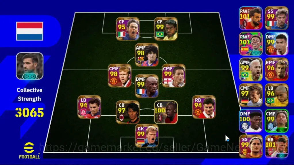 eFootball Accounts Legends & Iconic Players Android|28Epic,Dennis Bergkamp,Raul,Cafu,Javier Zaneti,Frank Rijkaard|17Legend 1