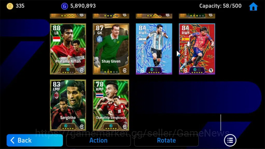 eFootball Accounts Legends & Iconic Players Android|28Epic,Dennis Bergkamp,Raul,Cafu,Javier Zaneti,Frank Rijkaard|17Legend 13