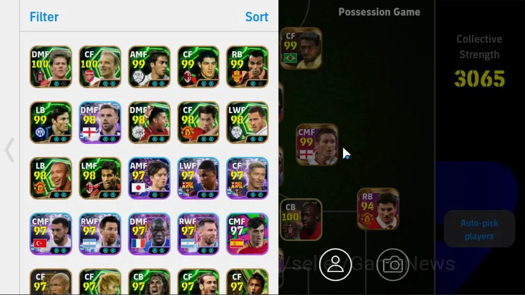 eFootball Accounts Legends & Iconic Players Android|28Epic,Dennis Bergkamp,Raul,Cafu,Javier Zaneti,Frank Rijkaard|17Legend 2