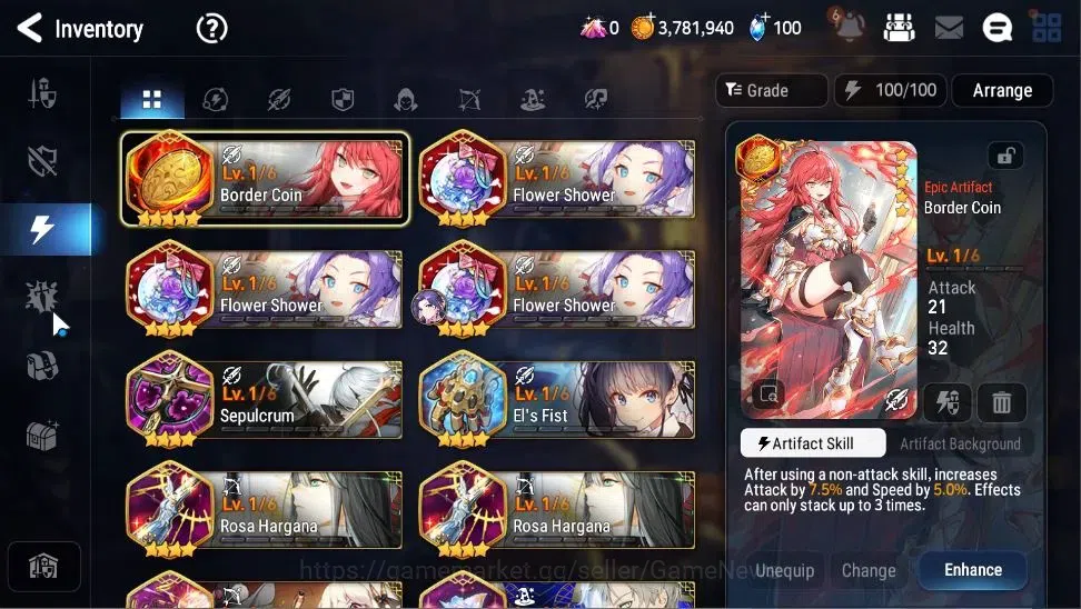 Epic Seven Accounts GLOBAL|UnVerif|3 ML(Harsetti,Lionheart Cermia,Byst image 17