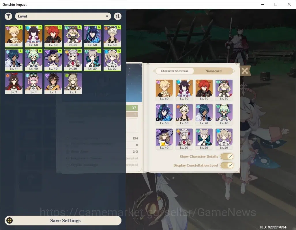 Genshin Impact Accounts Reroll Asia|AR 14|1 Limited|Columbina + 1 Standard (Diluc)|Male MC|Low Main Quest and Explore|Take 1
