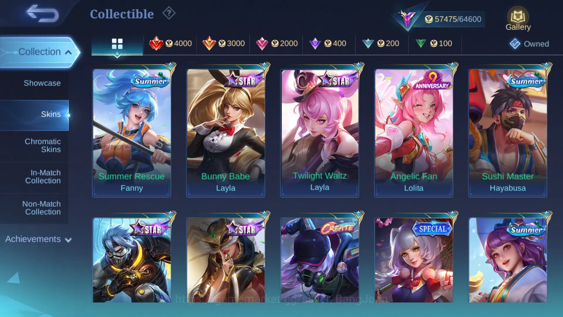Mobile Legends: Bang Bang Accounts Skin 240 | MWorld Wanwan | Luckybox Chou | Luckybo image 12