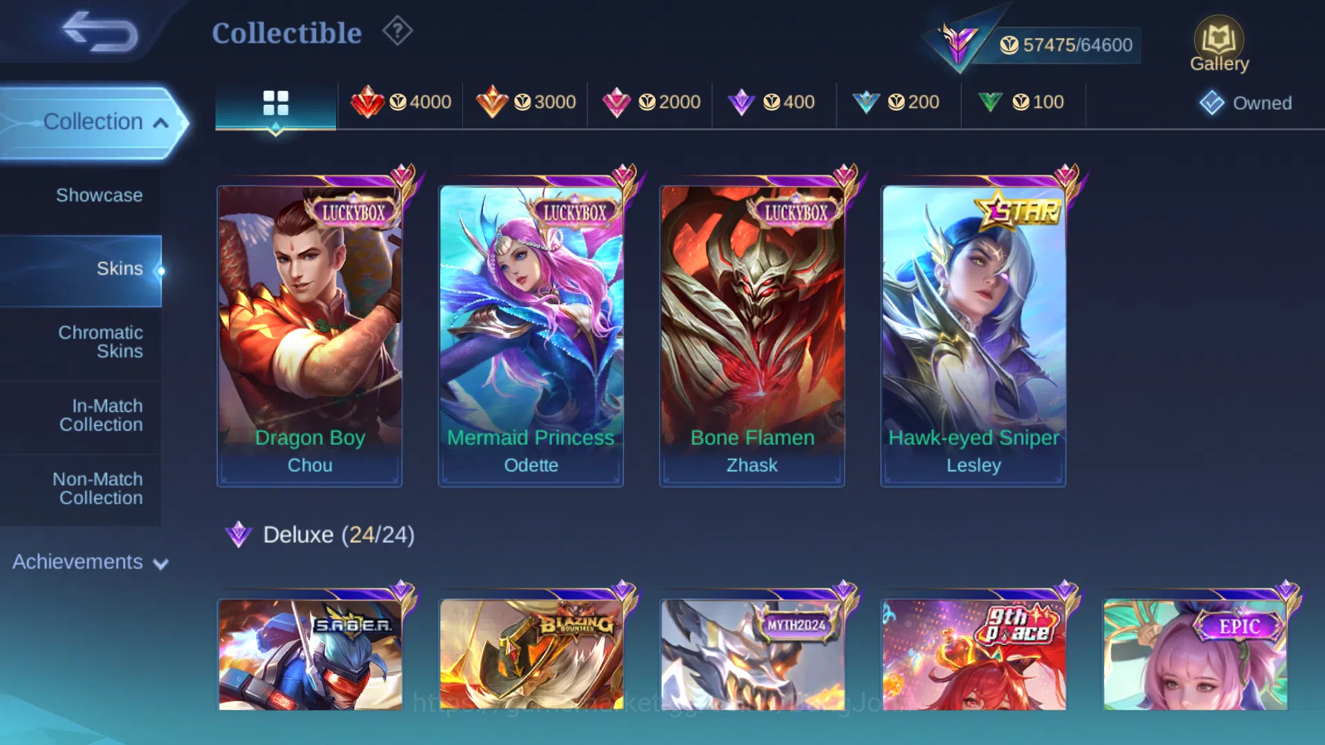 Mobile Legends: Bang Bang Accounts Skin 240 | MWorld Wanwan | Luckybox Chou | Luckybo image 5