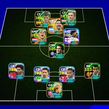 eFootball Accounts High-End Messi 109| Puskas 107| Villa 106| Sneijder 105| Bellingham 106| Aguero 105| Matthaus 105| Cafu