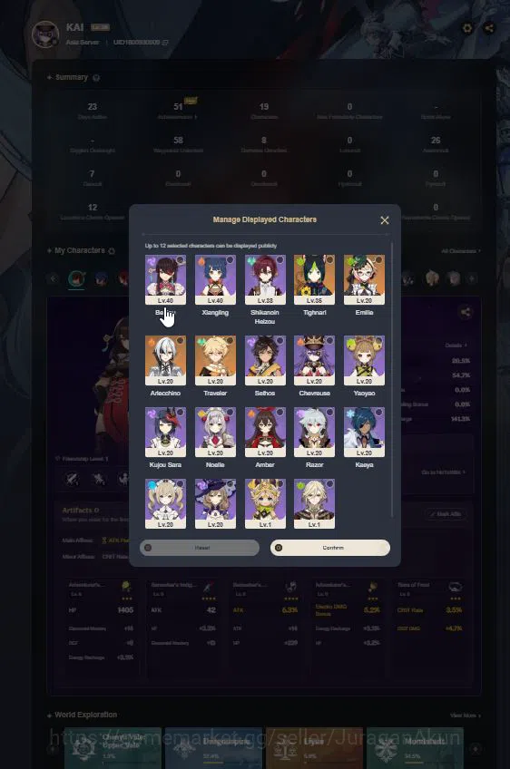 Honkai Star Rail Accounts Mid Game ASIA|TL 67| 12 Limited 11