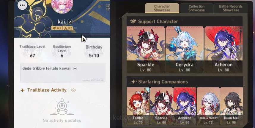 Honkai Star Rail Accounts Mid Game ASIA|TL 67| 12 Limited 2