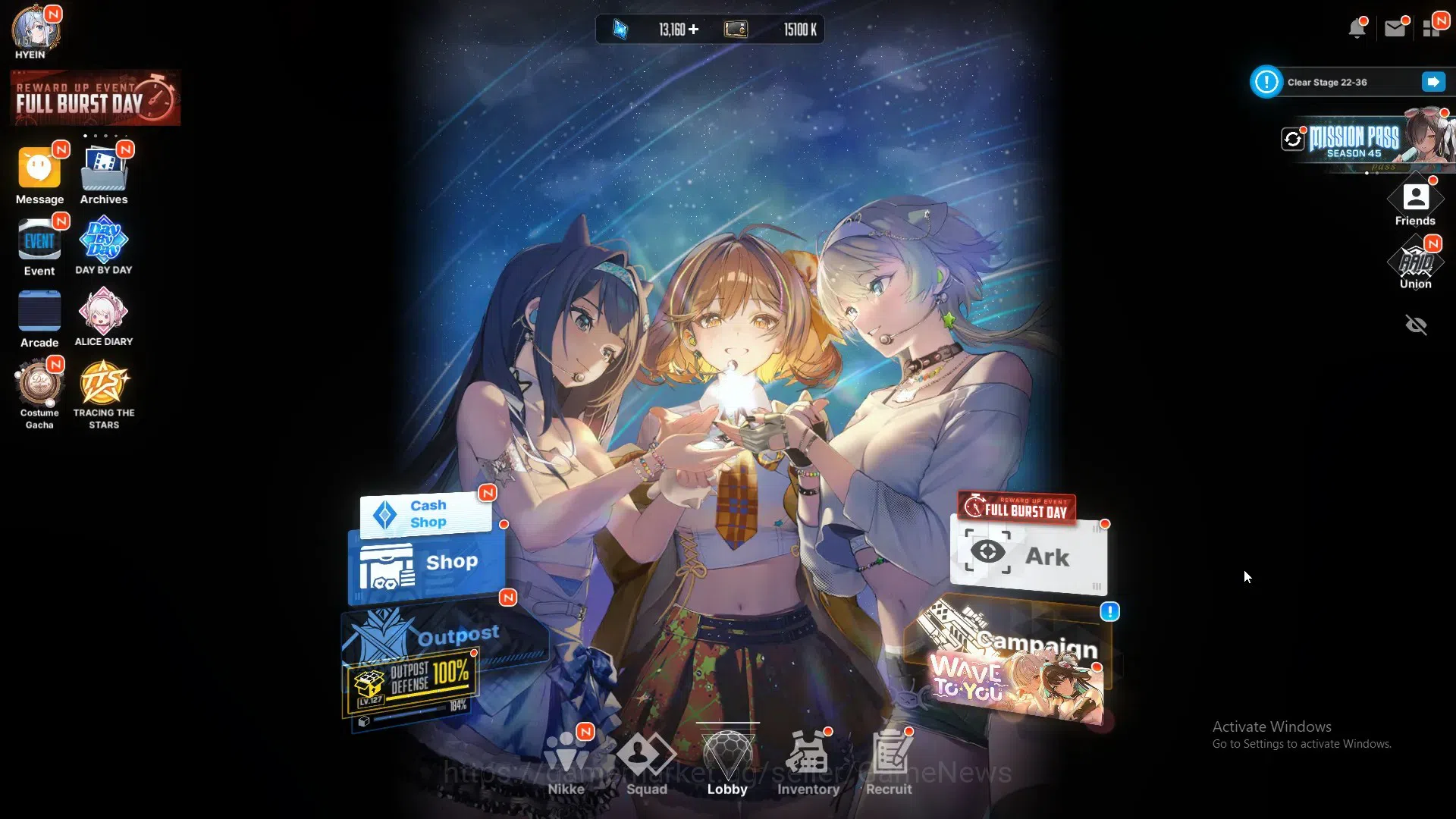 Goddess of Victory: Nikke Accounts Endgame SEA|33 SSR|Sync Lv160|Gem 13K|Collab (Lily),Neon:Vision 1