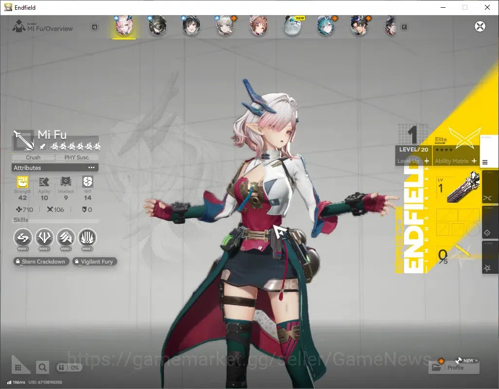 Arknights: Endfield Accounts NA/EU|Lv 2|2,5k Arsenal|2 SSR (1 Limited) + 3 (*6  image 2