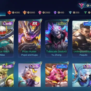 Mobile Legends: Bang Bang Accounts Collector |Hero 138|Skin 382|Exalted|Legend Johnson|Collector Silvanna|KOF Karina|Naruto