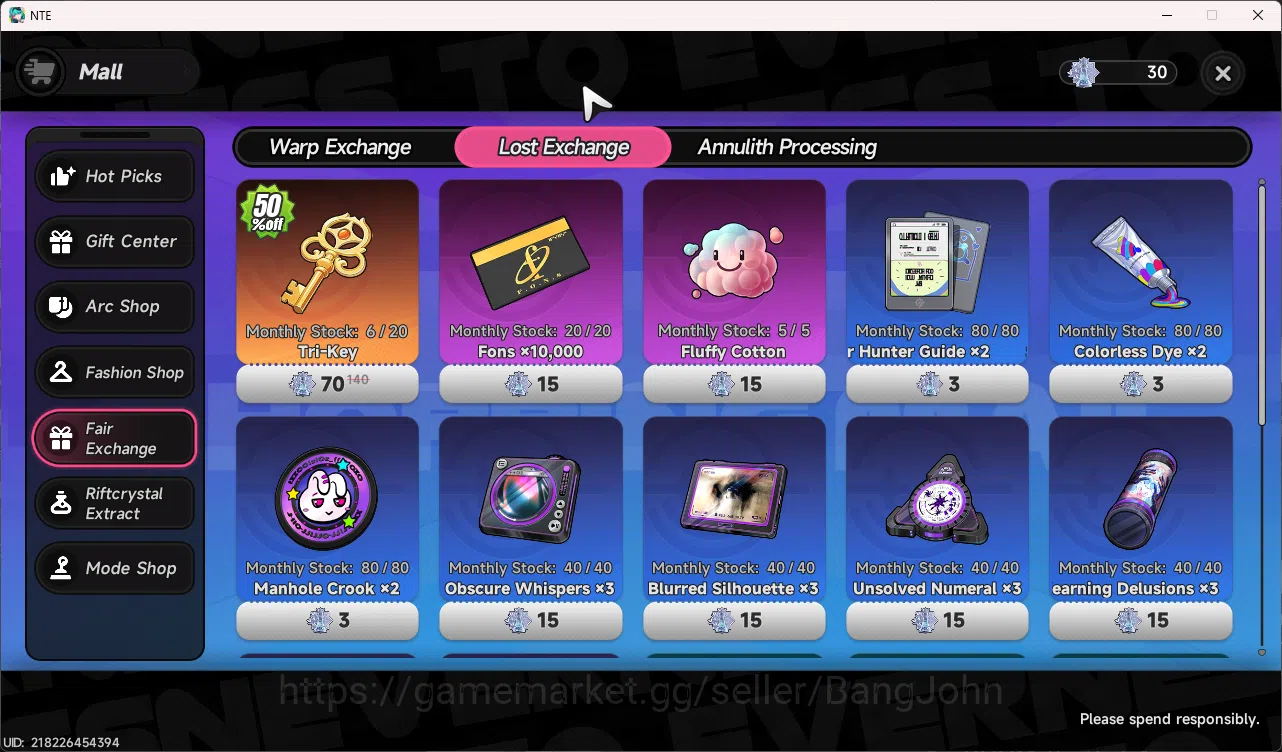 Neverness to Everness Accounts EU | Starter Lvl 3 | 1 S Nanally + Glider + 6 A Ch image 3