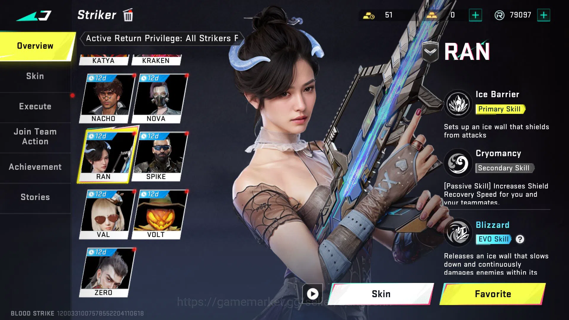 Blood Strike Accounts [ASIA] COLLAB SPEC | ETHAN BLEACH | KATYA EVA | SC image 8