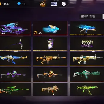 Free Fire Accounts Indonesia |1 EVO: AK47 - Blue Flame Draco Lv. 5|M1887: Mamba Gnaw,Bunny's Order||Bunny backpack Check SS