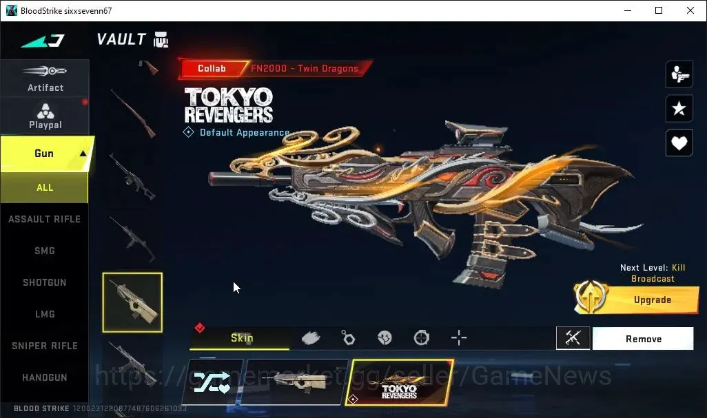 Blood Strike Accounts ASIA|ETERNAL DEagle|Collab TokRev[FN2000,Takemichi image 4