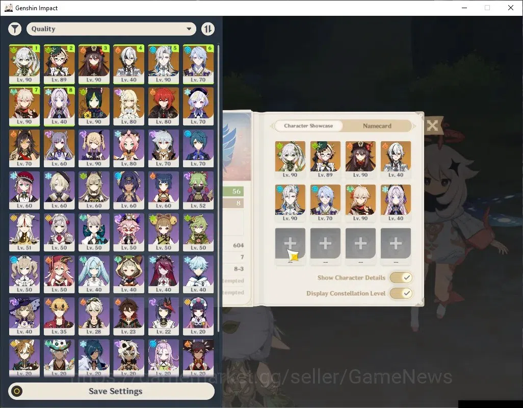 Genshin Impact Accounts Others ASIA|Free HSR|AR 56|8 1