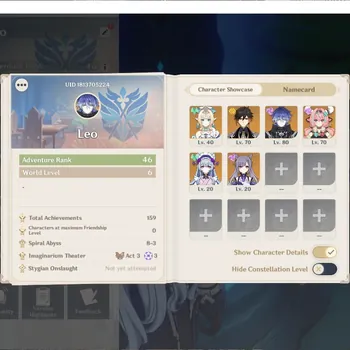 Genshin Impact Accounts Others ASIA|AR 46|4 Limited [Vesna,Flins,Zhongli,Varesa]+Mizuki,Keqing|QA Liyue|Check