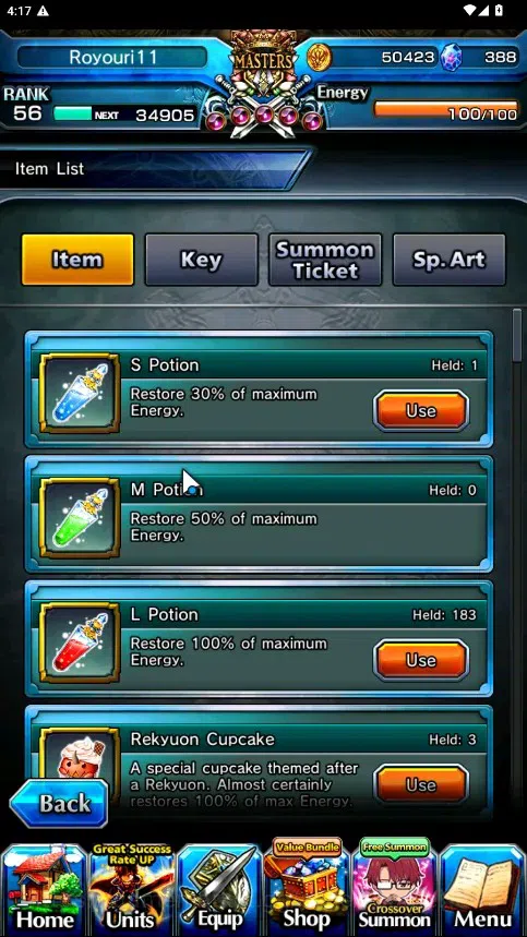 Grand Summoners Accounts Global|Rank 56|379 cc|14 Ascend 5 TW|(Sung Jinwoo, image 2