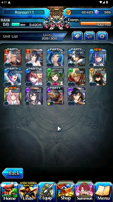 Grand Summoners Accounts Global|Rank 56|379 cc|14 Ascend 5 TW|(Sung Jinwoo, image 4