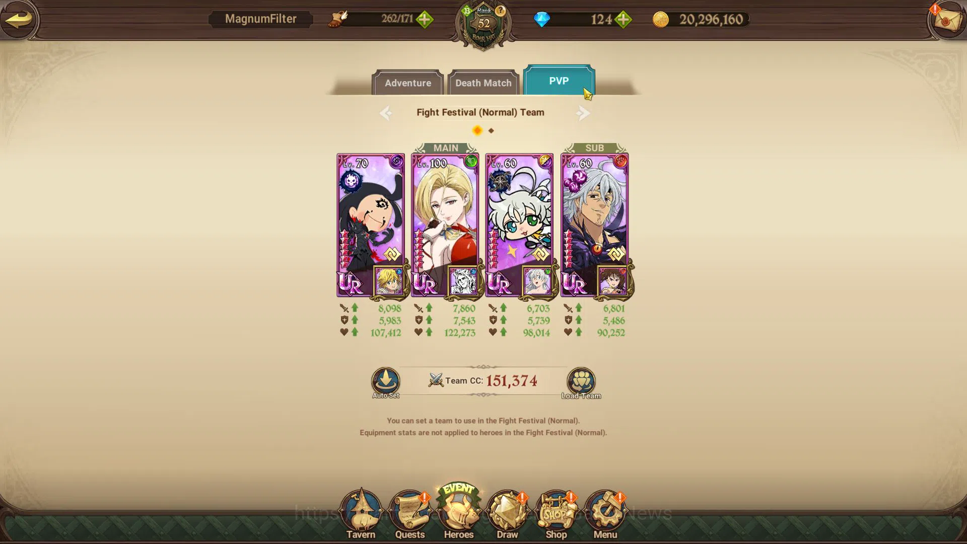 The Seven Deadly Sins: Grand Cross Accounts Midgame Asia|2,1M CC|124 DM|1 LR+8 7