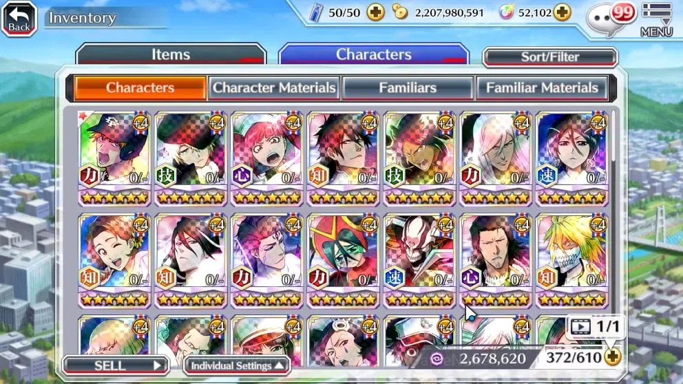 Bleach: Brave Souls Accounts High-End [GLOBAL]52K Orb|Ichigo DreamTeam,New Ichigo,TYBW26 Yukio,Riruka,10th Anniv 10